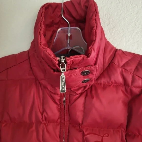 Tommy Hilfiger Quilted Down Red Women's Jacket Size Small - Picture 5 of 14